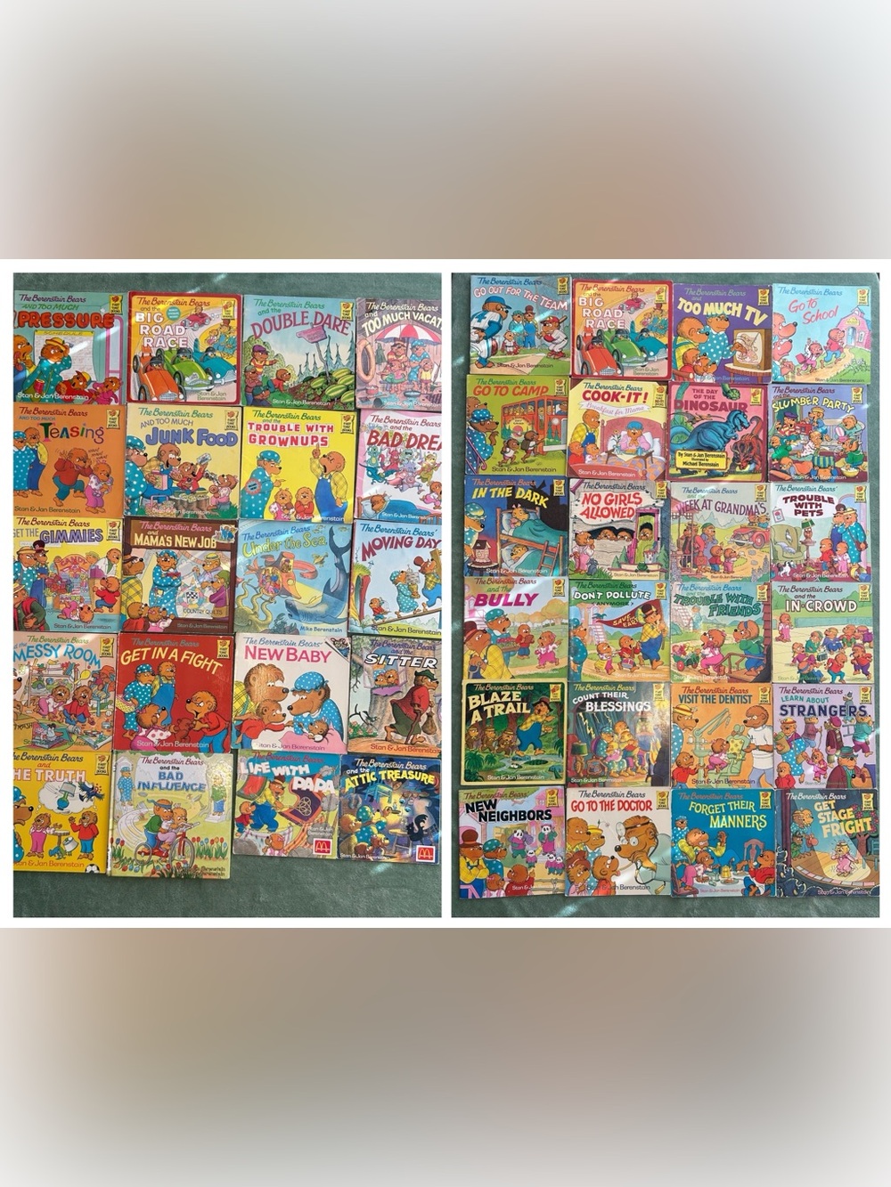 Vintage Paperback The Berenstain Berenstein Bears books Lot of 44 

Used conditi